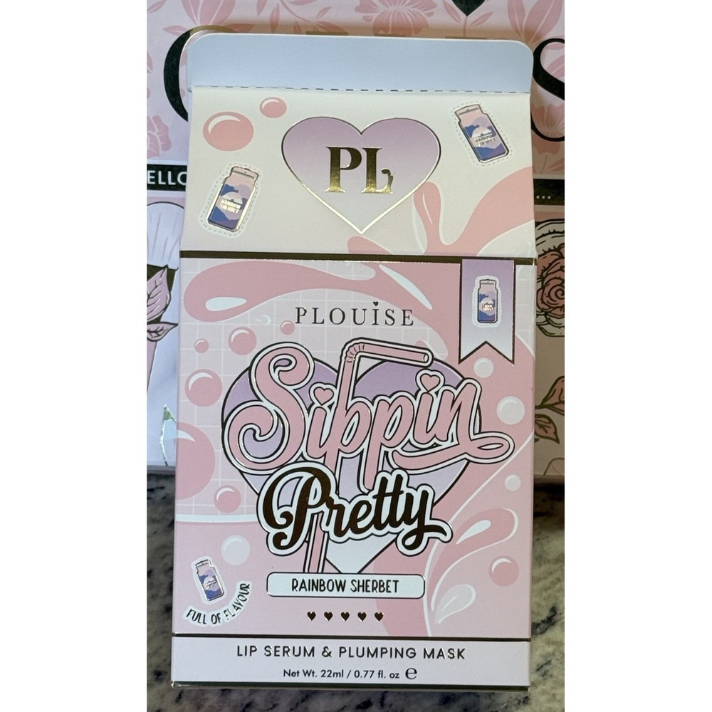 P. Louise. Sippin Pretty. Rainbow Sherbet. Lip Loyalty And Pass The Plump. New